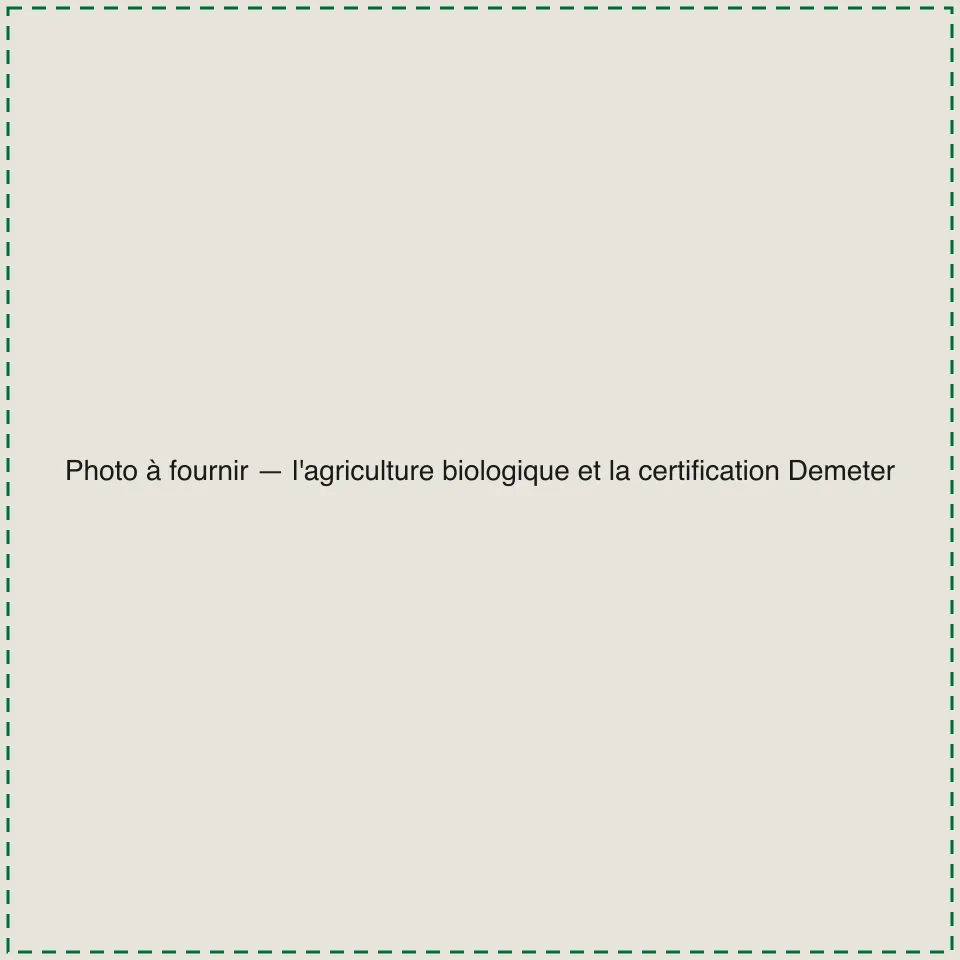 [TODO-DATA] photo à fournir : l'agriculture biologique et la certification Demeter à la ferme