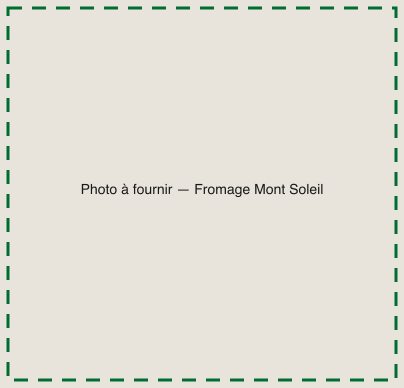 [TODO-DATA] photo à fournir : le fromage mont soleil