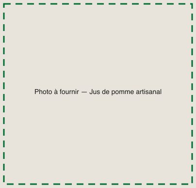 [TODO-DATA] photo à fournir : bouteille de jus de pomme fermier et verger