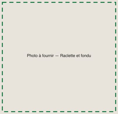 [TODO-DATA] photo à fournir : la raclette et le fondu